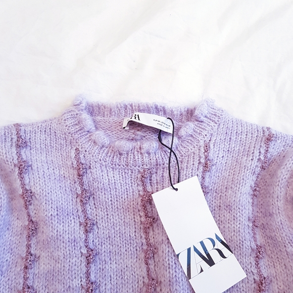 Zara purple metallic sweater - Picture 5 of 5